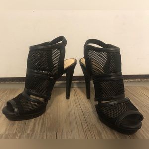 Jessica Simpson Black Mesh heels size 7.5